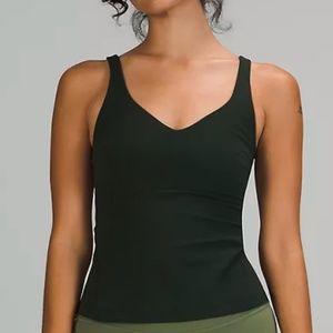 NEW lululemon Align™ Waist-Length Tank Top *Online Only Rainforest Green Size 4